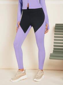 VARSITIE Sports YOGA Basic  Tummy  Control  With  LEGGING - Purple - View 6