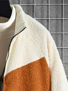 Manfinity Hypemode Nam Lỏng lẻo phù hợp Đứng cổ áo Khối màu Áo khoác - Nhiều màu - Xem 4