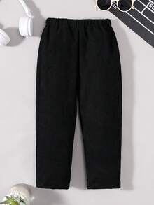 SHEIN 男童合體休閒直筒三件套長褲 - 彩色 - 查看 8