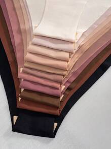 11 cái/bộ Của phụ nữ Liền mạch Màu thuần Tam giác Quần lót không đường may - Nhiều màu - Xem 6