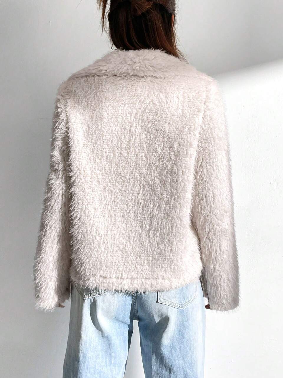 Women's Lapel Plush Coat
