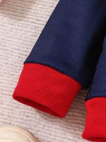 嬰兒女童卡通印花運動衫和褲子套裝 - 彩色 - 查看 5