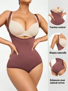 SHAPORA Body fajas unicolor - Óxido marrón - Ver 1