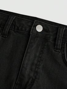 SHEIN Girlism 適用於十幾歲的女孩的牛仔a字裙