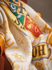 Harry Potter | ROMWE 哈利波特聯名圍巾 - 彩色 - 查看 7