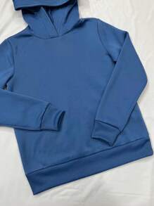 SHEIN LUNE Sweat À Capuche Unie Pour Femme