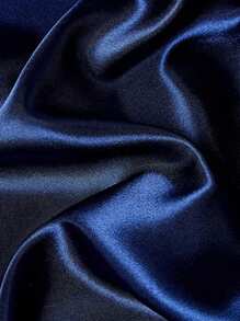 3pcs Solid Color Simulated Silk Polyester Duvet Cover Set