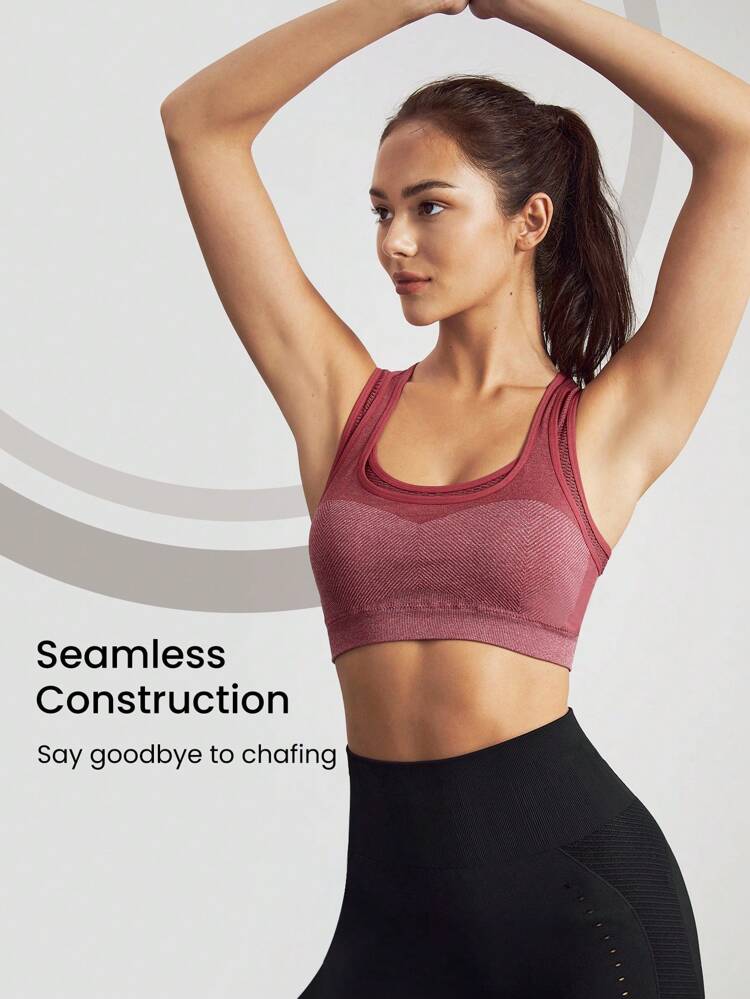 Seamless 2 In 1 Sports Bra