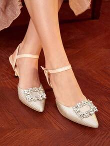 女式高跟鞋 - 杏色 - 查看 2