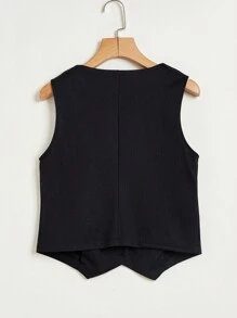 Modelyn Chaleco De Traje Para Mujer - Negro - Ver 2