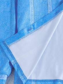 SHEIN Tween Girl Casual Jacket And Solid Color Overall Jumpsuit 2pcs/Set - Multicolor - View 4