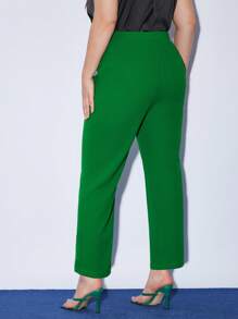 BizChic Kích thước lớn Màu xanh lá Thẳng Quần - màu xanh lá - Xem 2