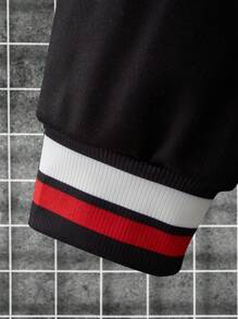 Manfinity Homme 男士撞色棒球夾克 - 彩色 - 查看 6