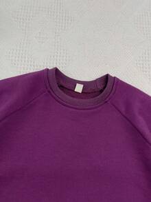 男小童素色插肩袖套頭衫 - 紫羅蘭色 - 查看 3