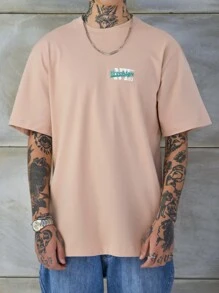 Shein Regular Ny83 男款背心 - 駝色 - 查看 4