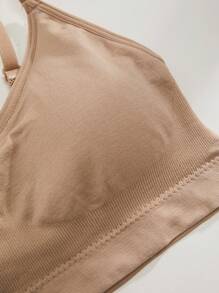 SHEIN Sujetador Sin Alambre Para Mujer De Color Sólido (juego De 3 Piezas) - Multicolor - Ver 5