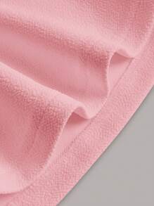 SHEIN MOD Summer Women's High Waisted Solid Color Asymmetrical Hem Ruffle Skirt - Pink - View 4