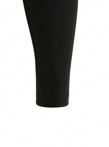 SHEIN Leggings cómodos para niñas preadolescentes en combinación de unicolor