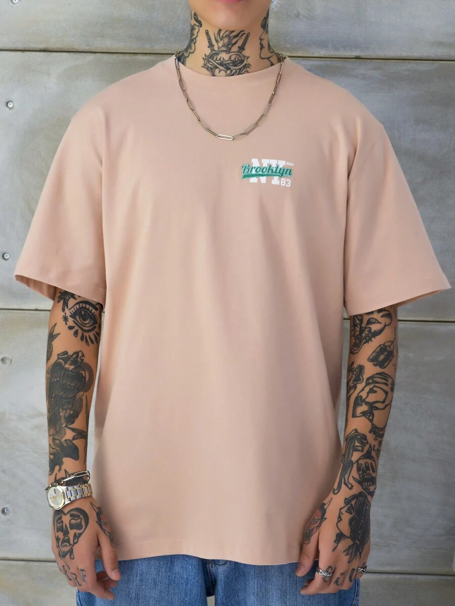 Shein Regular Ny83 男款背心 - 駝色 - 查看 1