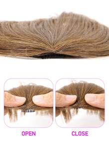 French Bangs Bigger Size Human Hair Air Bangs Brown Color Bangs Clip In Hair Extensions Beginner Friendly - S4 - View 6