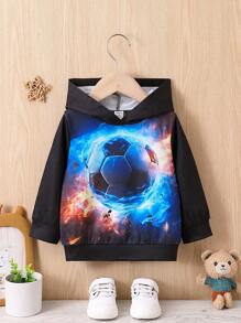 Baby Boys' Autumn Fun Printed Casual Streetwear Cool Sports Sweatshirt - Multicolor - View 1