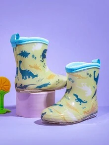 兒童恐龍防滑雨靴 - 彩色 - 查看 1