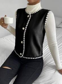 Chiquease Women's Sleeveless Jacket - Black - View 4