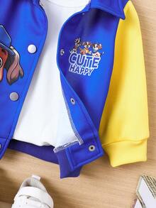 Fashionable Color Block Jacket For Baby Boys - Multicolor - View 3