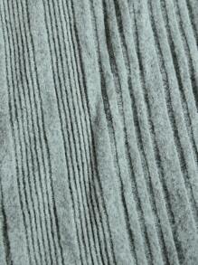 SHEIN Maternity Letter & Heart Embroidered Ribbed Nursing Dress, For Winter - Green - View 6