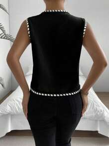 Chiquease Women's Sleeveless Jacket - Black - View 2