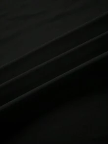 SHEIN LUNE Letter Printed T-shirt - Black - View 3