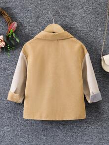 SHEIN Girls' Color Block Classic Sun Protection Comfortable Cool Street Style Jacket-like Long Sleeve Shirt - Multicolor - View 2