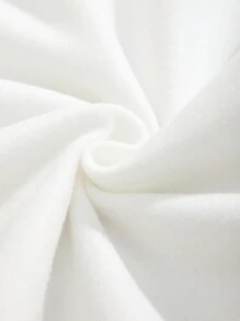 SHEIN EZwear 卡通印花圓領衛衣 - 白色 - 查看 3