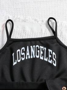 SHEIN Tween Girl Casual Jacket And Solid Color Overall Jumpsuit 2pcs/Set - Multicolor - View 8