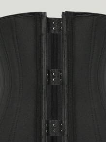 Plus Size Black Waist Trainer - Black - View 3