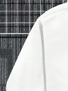 Manfinity Roghcode Loose Men's Cartoon Letter Printed Zip-Up Hoodie - White - View 5