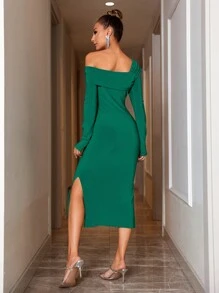 EURMUSE Vestido De Mujer - Verde - Ver 2