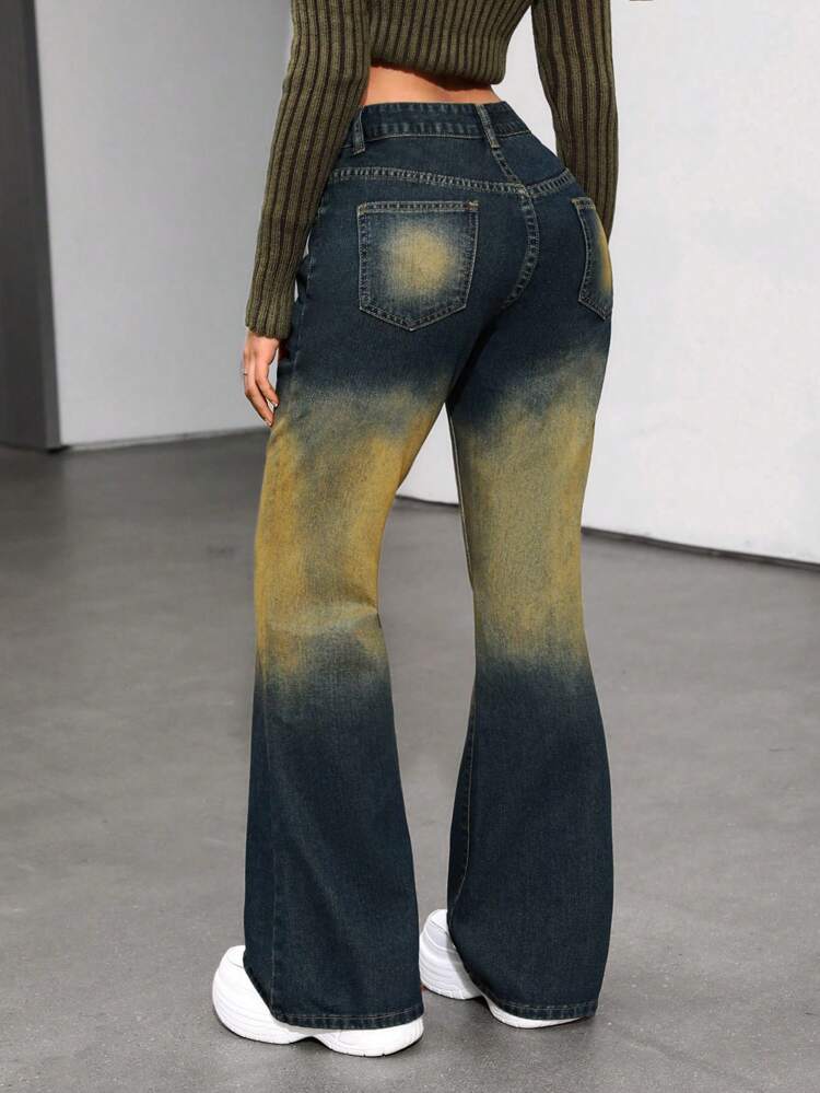 Women's Ombre Flared Jeans