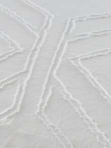 幾何樣式枕套不附帶枕芯 - 白色 - 查看 6