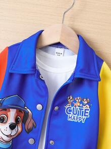 Fashionable Color Block Jacket For Baby Boys - Multicolor - View 5