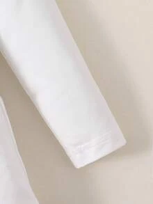 男孩舒適彈性卡通英文圖案條紋緊身春秋居家服兩件套裝 - 彩色 - 查看 5