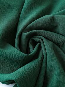 SHEIN Clasi 大尺碼女士無袖連體褲附腰帶 - 綠色 - 查看 4