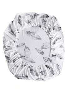 3pcs/set Feather Pattern Duvet Cover Set Without Filler, Modern Polyester Duvet Cover Set (1pc Comforter Cover, 2pcs Pillowcase) For All Season - Black and White - View 2