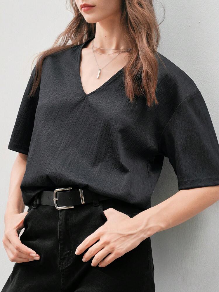 Women's V-neck Short Sleeve T-shirt