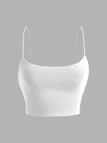 SHEIN EZwear 2pcs Women's Solid Color Camisole Tops