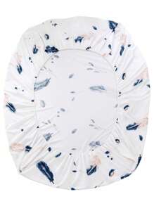 4pcs/set Feather Pattern Duvet Cover Set Without Filler, Modern Fabric & Polyester Duvet Cover Set (1pc Comforter Cover, 2pcs Pillowcase , 1pc Fitted Sheet) For Home - Multicolor - View 7