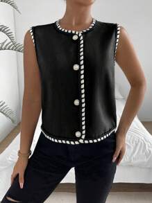 Chiquease Women's Sleeveless Jacket - Black - View 5