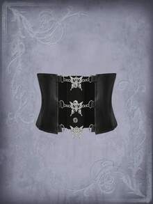 ROMWE Goth 1 Miếng Của phụ nữ Loại bướm Trang trí Eo Thắt lưng - trắng - Xem 2