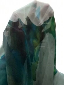 Chiquease Women's Allover Printed Mesh Mermaid Dresses Maxi Women Outfit