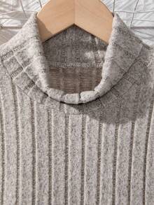 Váy dài tay hở vai cho bé gái tuổi teen - Màu Khaki - Xem 3